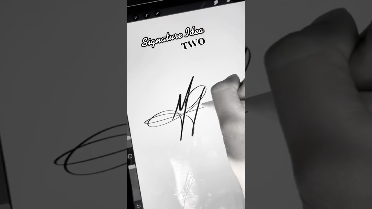 Autograph Style Signature | Initials “MG”  | 