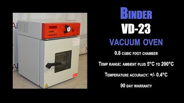 Binder VD-23 vacuum oven (3675H OVEN)