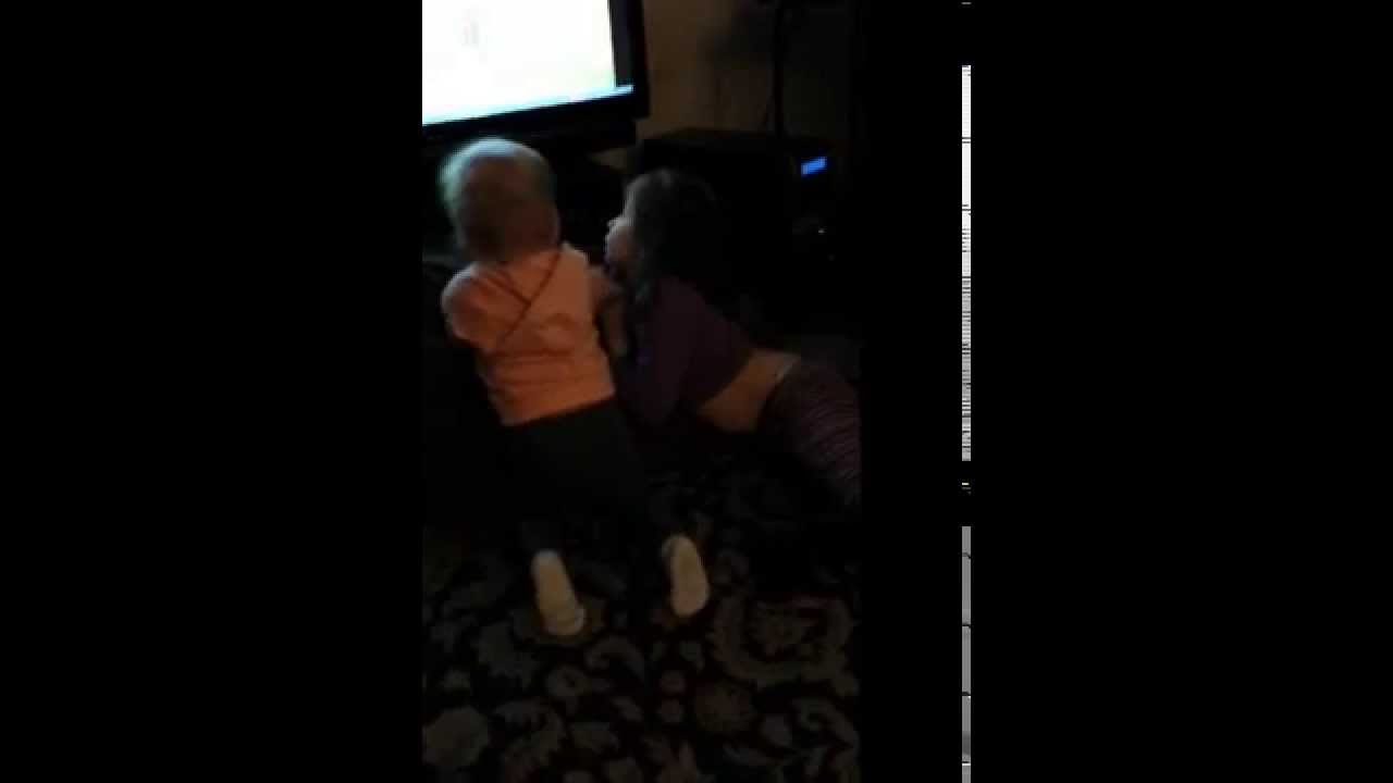 Baby beats up sister and mom YouTube