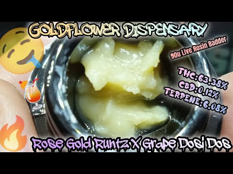 #40 Rose Gold Runtz x Grape Dosi Dos (90u Live Rosin Badder) GoldFlower Dispensary