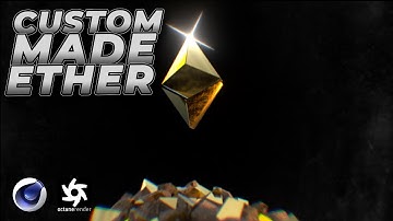 Crypto Speed Art Ethereum in Cinema 4D Octane Render