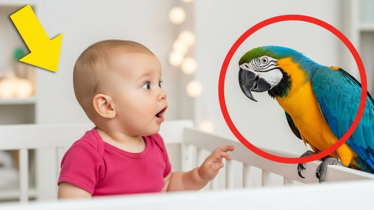 If Camera Wasn't Recording We Wouldn't Believe What This Parrot Did ToThe Baby...