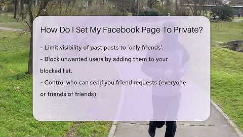 How Do I Set My Facebook Page To Private? - Everyday-Networking