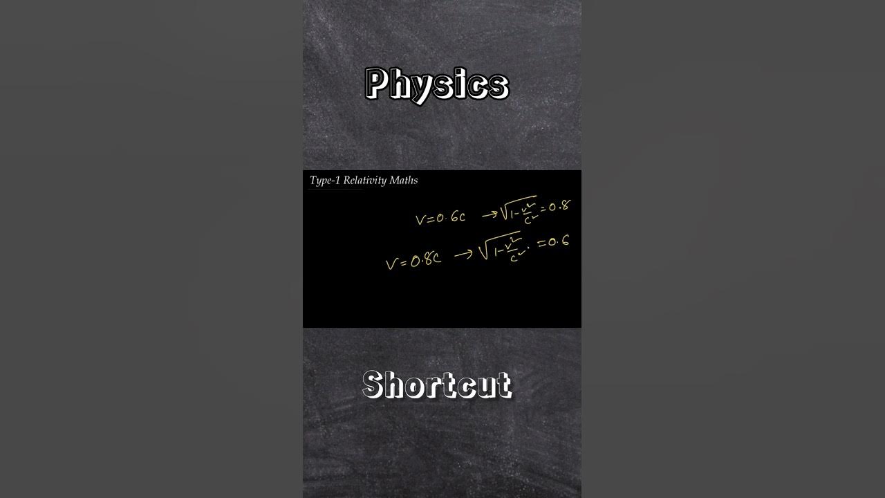 Relativity Math shortcut trick tips shorts bangla hscphysics YouTube
