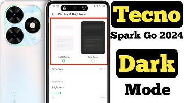 How to turn on dark mode on Tecno Spark Go 2024 || Tecno Spark Go 2024 me dark mode kaise on kare ||