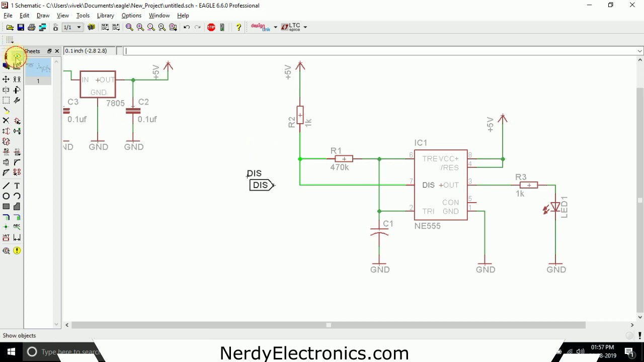 PCB Design with EAGLE - 6 - Signal Labels - YouTube