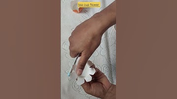 tea cup flower| #shorts #diy #ytshorts #craft #art