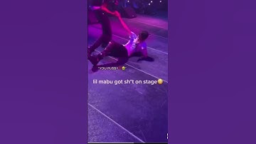 Lil Mabu got shot on stage 🫣😱 #music #viral #freedthang