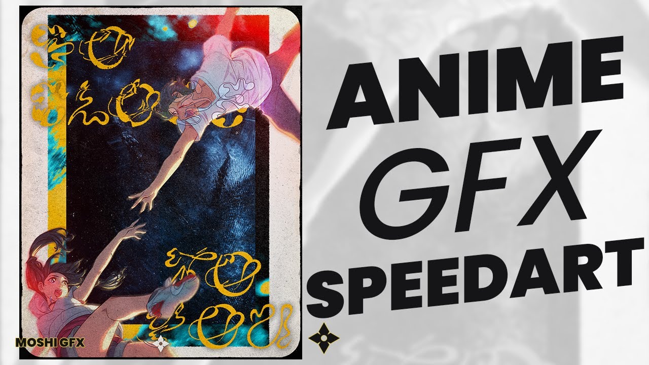 Weathering with you poster speedart (anime gfx) - Moshi GFX