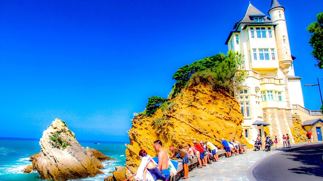 A Look At The Esplanade du Port Vieux, Biarritz, France