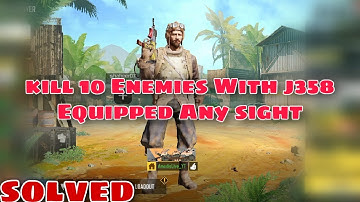 Kill 10 Enemies With The J358 Equipped With Any Sight | Retribution | Call Of Duty Mobile
