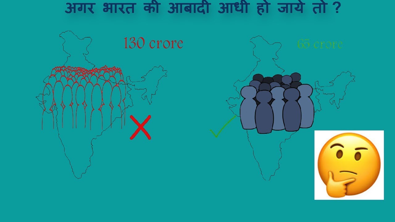 What will happen if India's population suddenly reduced to half?