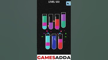 Water Color Sort Level 123 Solution