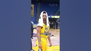 klay TROLLS curry in post-game interview 🤣