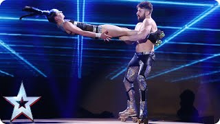 Skating siblings Billy and Emily England are in a spin! | SemiFinal 1 | Britain's Got Talent 2015