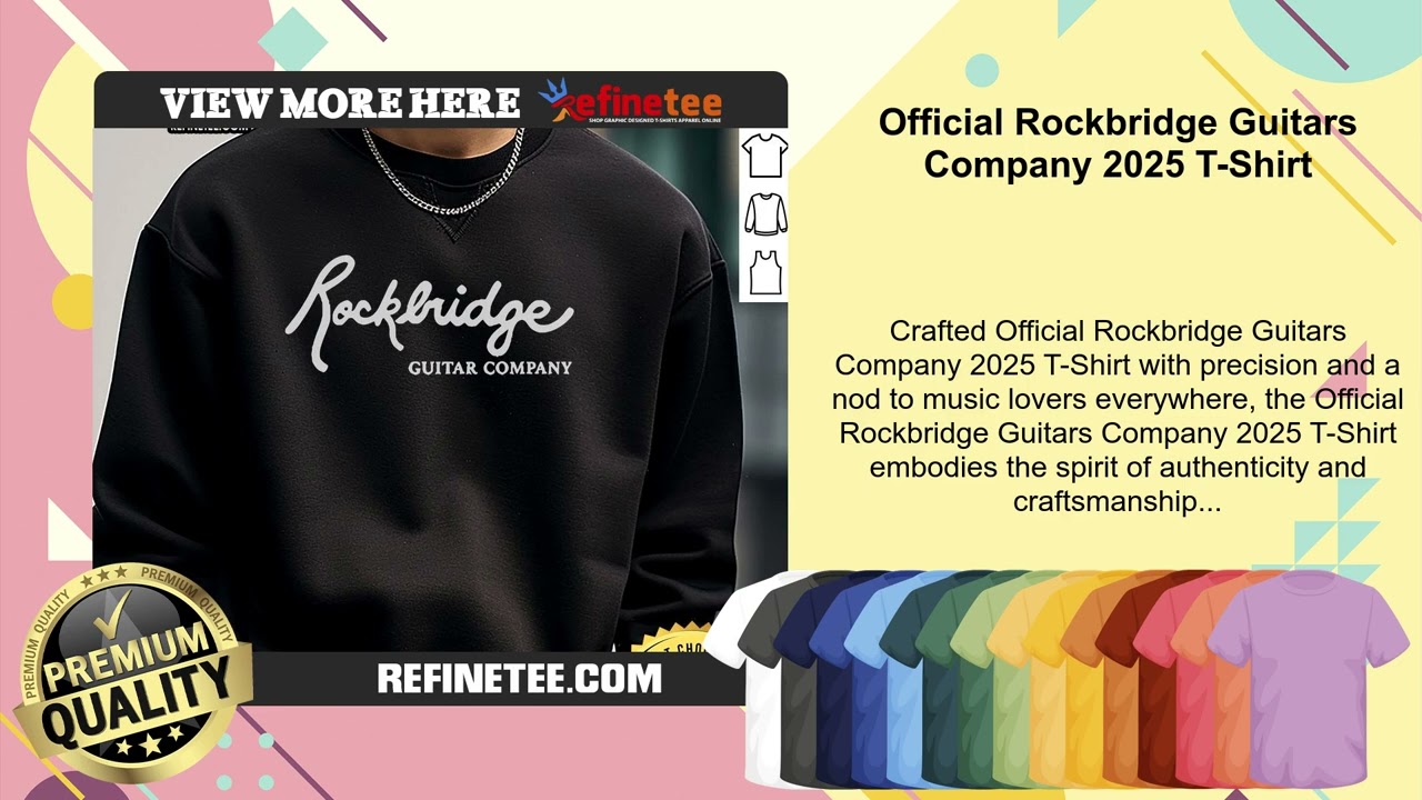Official Rockbridge Guitars Company 2025 T-Shirt