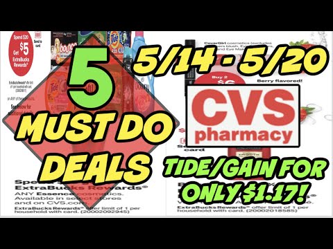 5 MUST DO CVS DEALS (5/14 – 5/20) | Tide/Gain for ONLY $1.17!