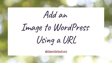 Add an Image to WordPress Using a URL