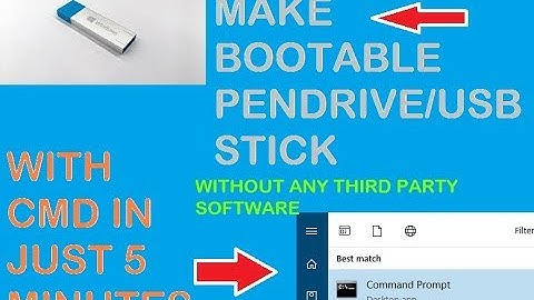 #1..CREATING A BOOTABLE PENDRIVE OR USB STICK WITHOUT USING ANY 3RD PARTY SOFTWARE