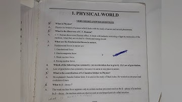 Inter 1st Year Physics Physical world