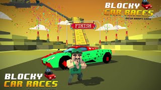 Blocky Car Races - Mega Ramps Game | New Races Game  | Stunt 3D Impossible Tracks Android Gameplay screenshot 1