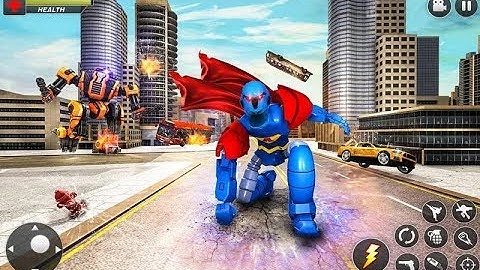 New Flying Hero Robot Transform Car Robot Part-2 | Rescue City Robot Transform Car Android GamePlay