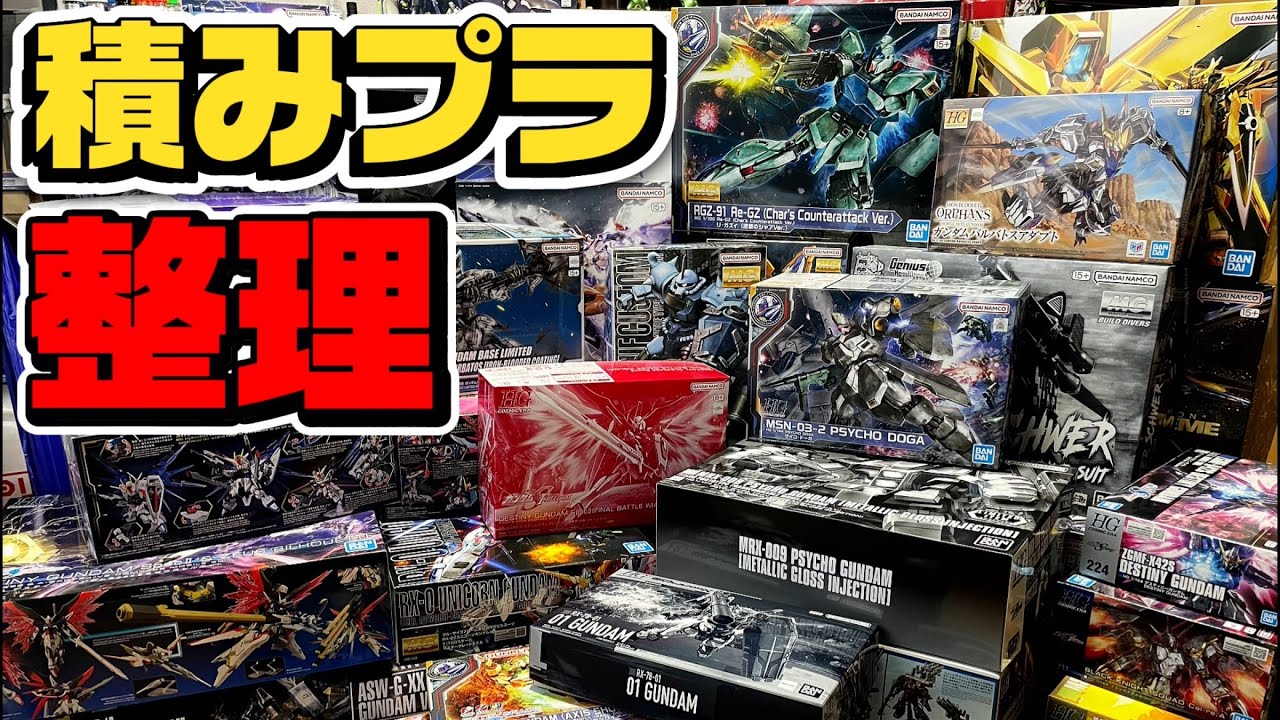 Gunpla] Organizing My Massive Backlog of Kits! Featuring Storage
