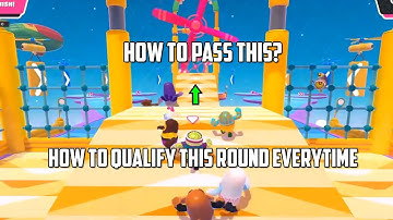 HOW TO QUALIFY THE WHIRLYGIG ROUND EVERY TIME | HOW TO PASS FROM THE MIDDLE OF  THE WHEEL | FALLGUYS