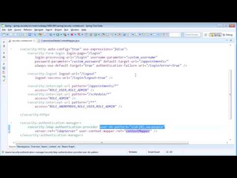 Spring Security 34   Fine Tuning LDAP Configuration