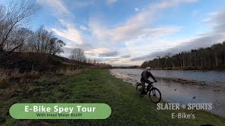 River Spey E-Bike up to Boat o. Brig with water Bailiff