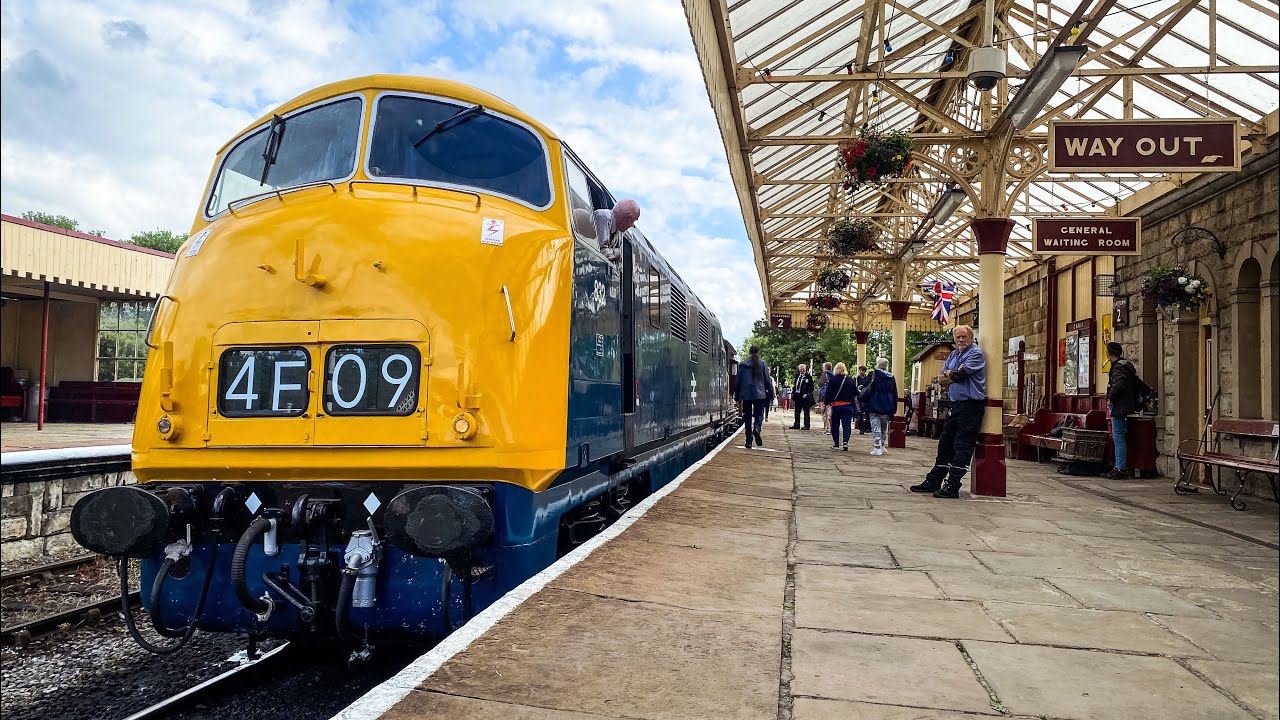 East Lancashire Railway, Brake van ride behind D832 “Onslaught”, Bury to Ramsbottom 2/7/22