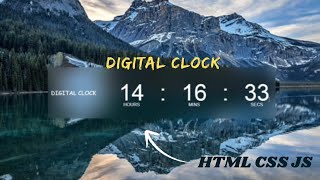 How to create Digital Clock Using HTML CSS & Javascript 🔥 | Real-time Working Digital Clock |
