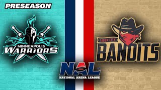 2024 NAL Preseason  Minneapolis Warriors vs Sioux City Bandits