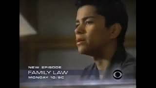 2001 CBS Bump: Family Law Promo - Aired October 14, 2001