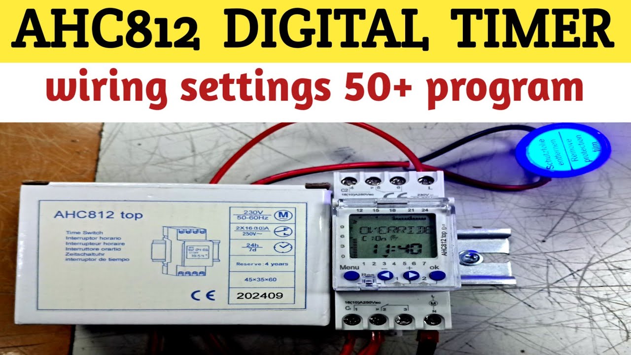 How to Wire and Set Your AHC812 Timer - YouTube