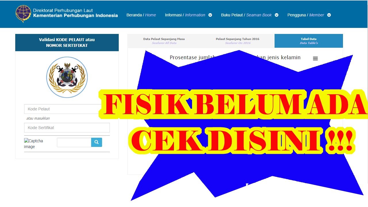 Cek Kode Pelaut Cek Kode Pelaut