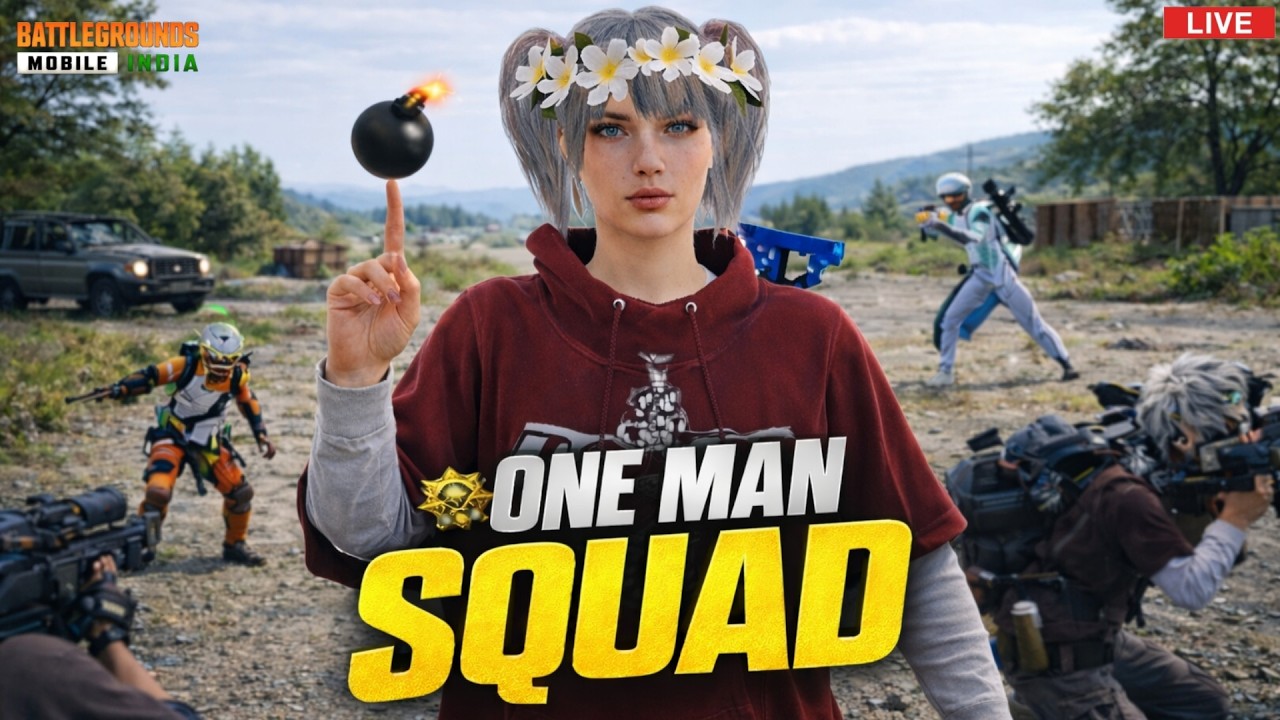 High Kill Solo vs Squad 😈 Full Tryhard Mode | BGMI LIVE