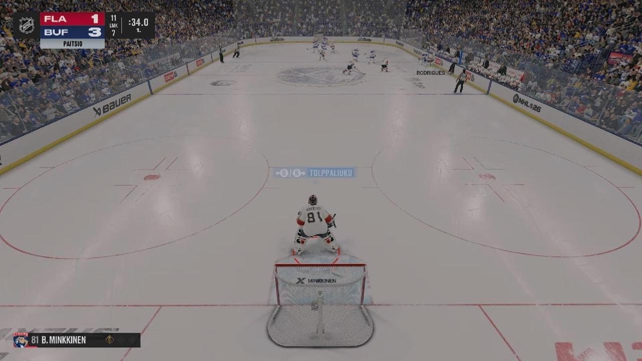 Kuvaan vähän omia Be a pro taitoja maalivahtina NHL 26