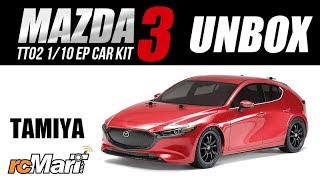 Tamiya 1/10 TT02 Mazda 3 w/ESC EP Unbox! #58671 - YouTube