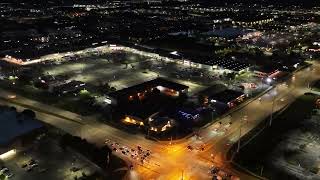 Naperville and Aurora Illinois Drone Hyperlapse Aurora New York Ave & Route 59 8PM Beautiful Footage