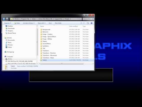 60 Second After Effects Tutorial : Import Custom Effects and Presets -HD-