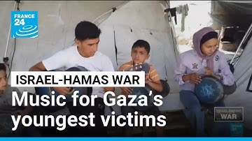 Israel-Hamas war: music brings hope to Gaza’s displaced children • FRANCE 24 English