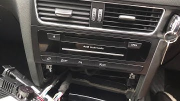 How to remove Audi MMI unit WITHOUT the removal tool/keys