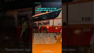 Nekat Di Jalur Lawan Bus Harapan Jaya Tabrak Truk Di Tulungagung Polisi Beri Peringatan Keras