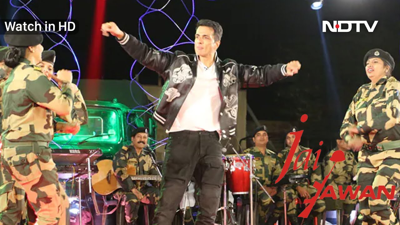 Sonu Sood Grooves With Soldiers Of Border Security Force [Watch In HD]