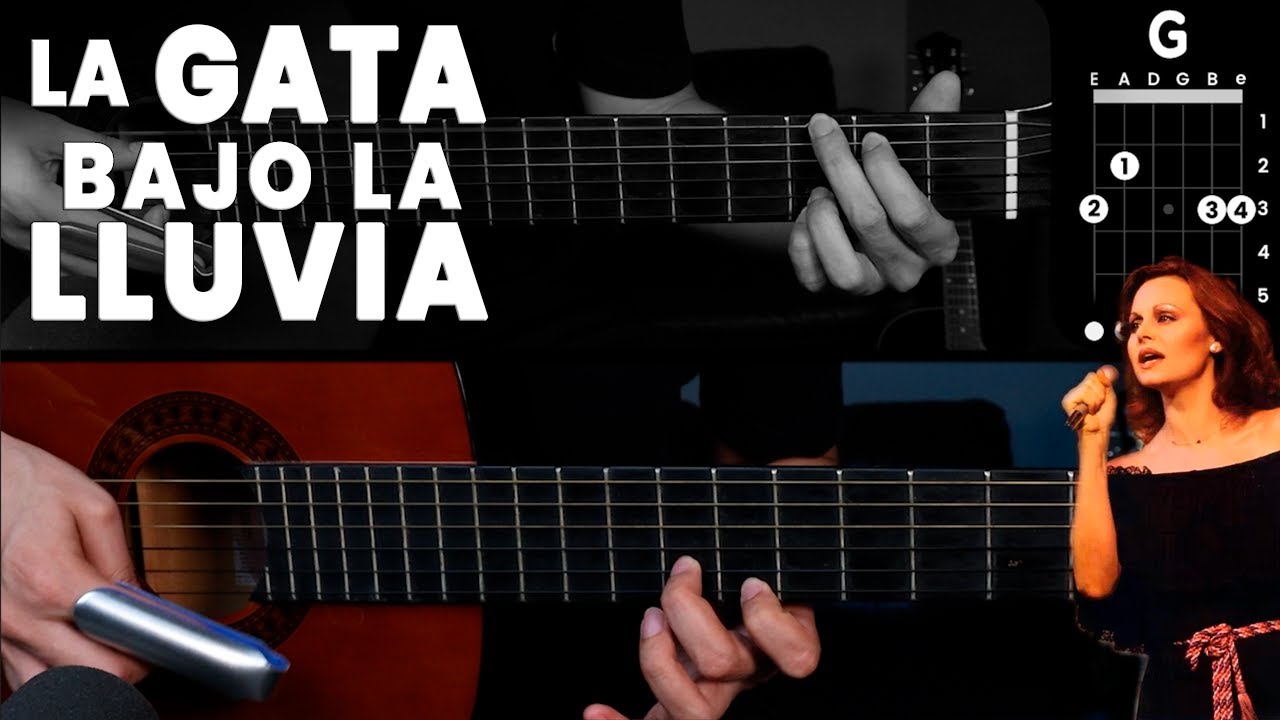 La Gata Bajo La Lluvia - Rocío Dúrcal GUITARRA Tutorial (ACUSTICO) | CHORDS