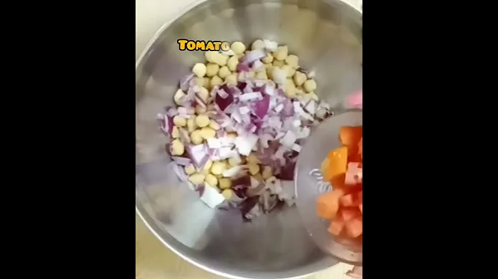 High Protein chickpea salad  #shorts