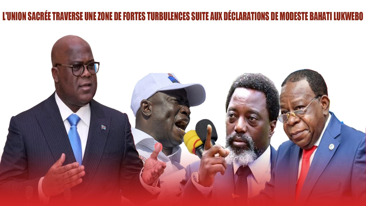 URGENT : TURBULENCES A L'UNION SACRÉE SUITE AUX DÉCLARATIONS DE BAHATI LUKWEBO LE PR FATSHI DECIDE