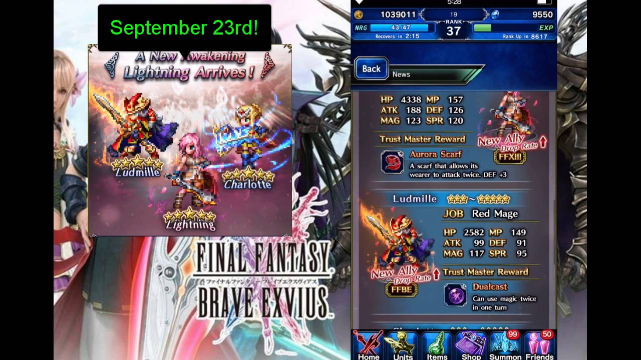 Final Fantasy Brave Exvius Lightning