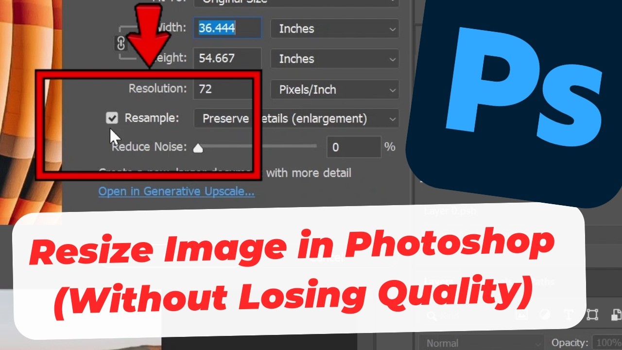 How to Resize Image in Photoshop (Without Losing Quality)